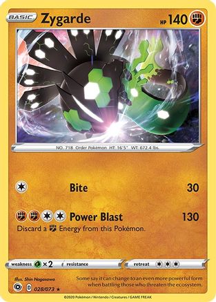 Zygarde 28/73 - Champions Path Reverse Holofoil