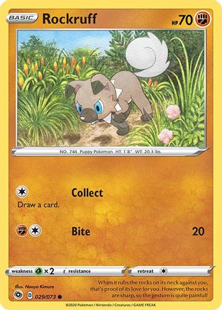 Rockruff - 029/73 - Champions Path Reverse Holofoil