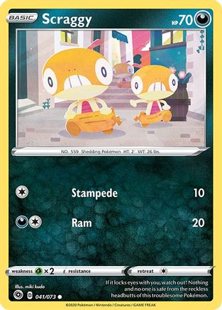 Scraggy 41/73 - Champions Path Reverse Holofoil