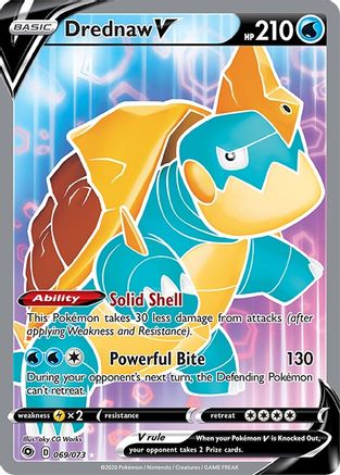 Drednaw V (Full Art) 069/73 - Champions Path Holofoil - Ultra Rare