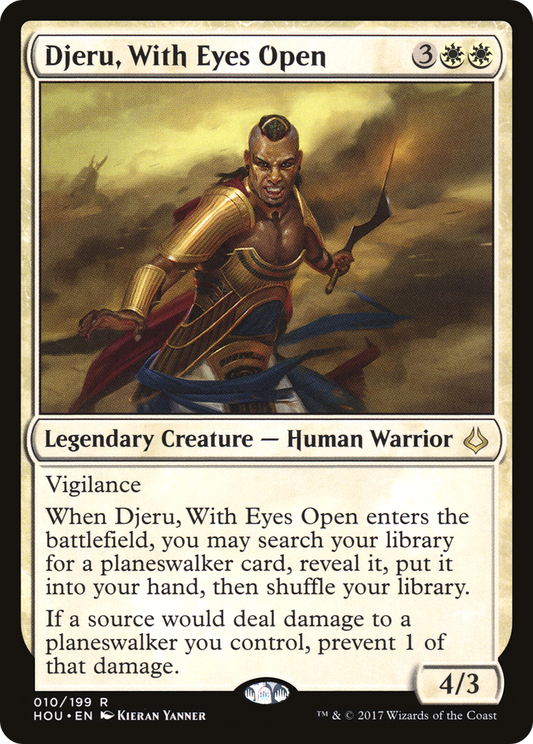 Djeru, With Eyes Open (HOU-010) - Hour of Devastation Foil