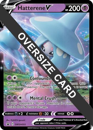 Hatterene V - SWSH055 SWSH055 - Jumbo Cards Holofoil