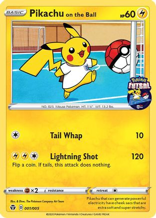 Pikachu on the Ball 1/5 - Pokmon Futsal Collection