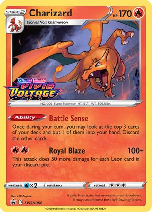 Charizard SWSH066 - SWSH Sword & Shield Promo Cards Holofoil - Promo