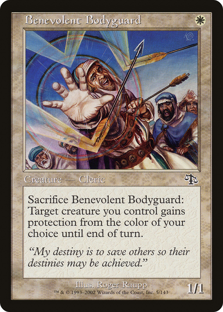 Benevolent Bodyguard (JUD-005) - Judgment Foil