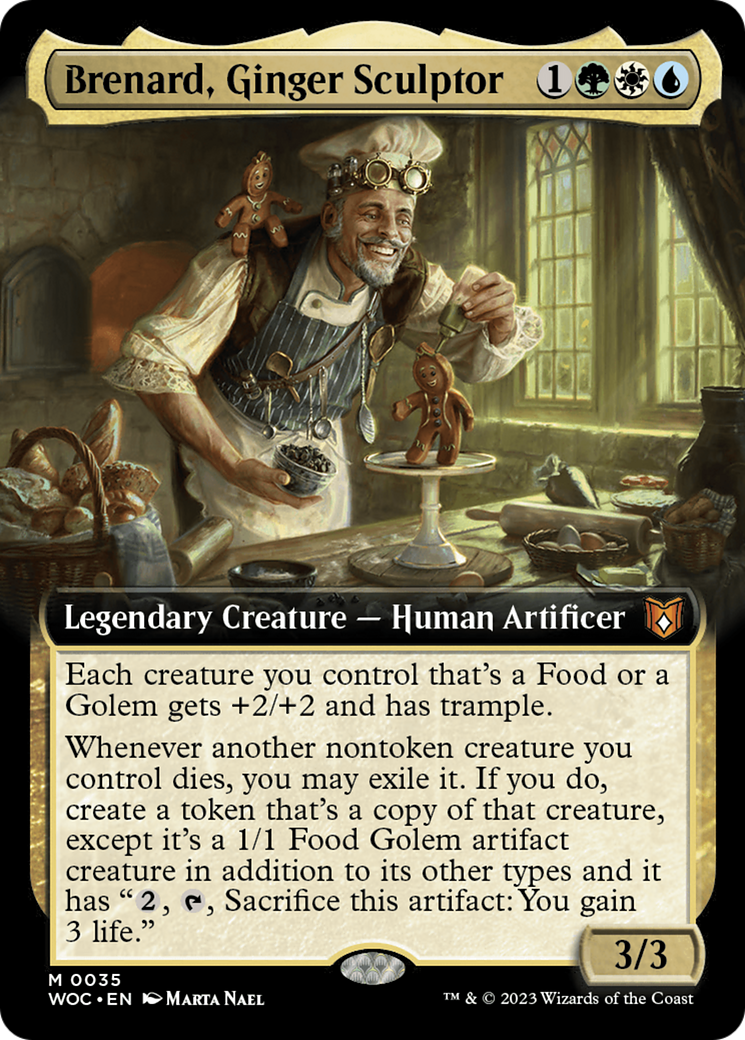 Brenard, Ginger Sculptor (WOC-035) - Wilds of Eldraine Commander: (Extended Art)