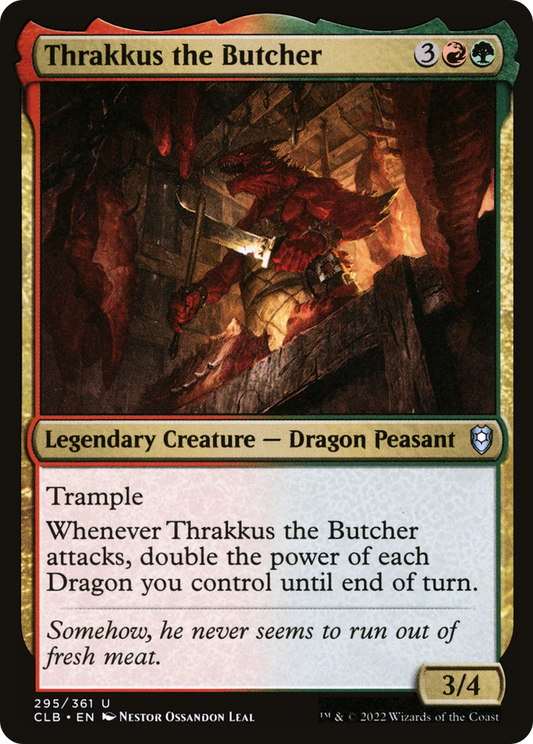 Thrakkus the Butcher (CLB-295) - Commander Legends: Battle for Baldur's Gate Foil