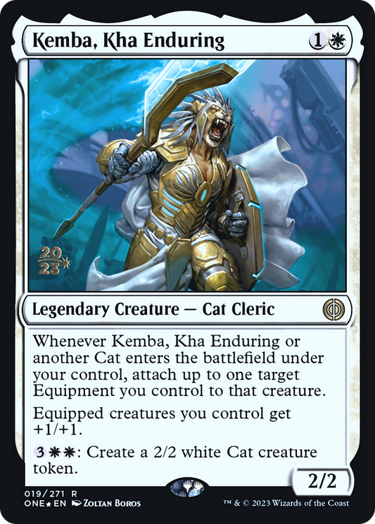 Kemba, Kha Enduring (PONE-19S) - Phyrexia: All Will Be One Promos Foil