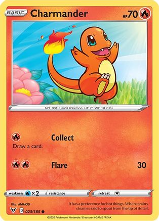 Charmander 023/185 - SWSH04 Vivid Voltage Normal - Common