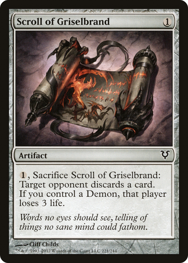 Scroll of Griselbrand (AVR-221) - Avacyn Restored