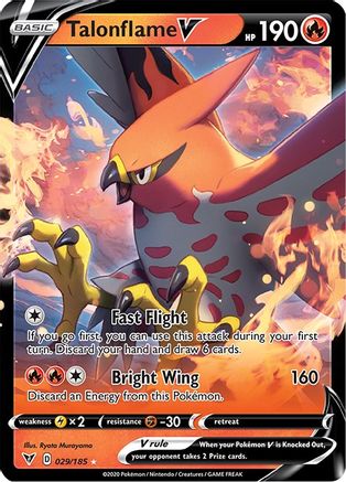 Talonflame V (29/185) - SWSH04 Vivid Voltage Holofoil - Ultra Rare