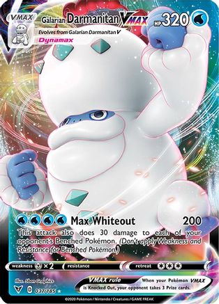 Galarian Darmanitan VMAX 037/185 - SWSH04 Vivid Voltage Holofoil - Ultra Rare