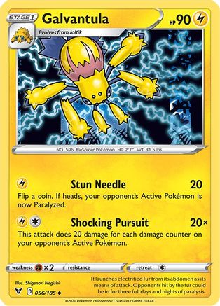Galvantula 056/185 - SWSH04 Vivid Voltage Reverse Holofoil - Uncommon