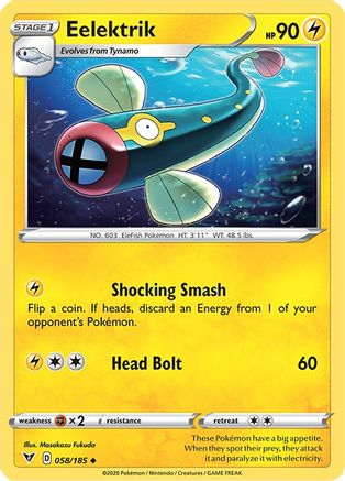 Eelektrik 058/185 - SWSH04 Vivid Voltage Reverse Holofoil - Uncommon