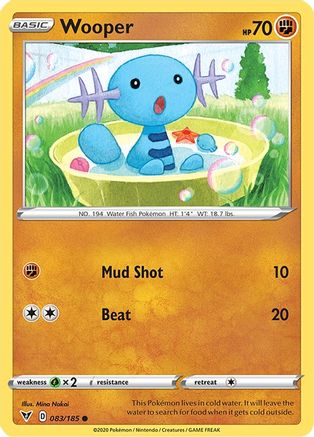 Wooper 83/185 - Vivid Voltage Reverse Holofoil