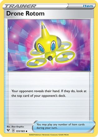 Drone Rotom 151/185 - SWSH04 Vivid Voltage Normal - Uncommon