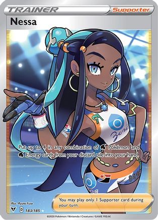 Nessa (Full Art) 183/185 - SWSH04 Vivid Voltage Holofoil - Ultra Rare