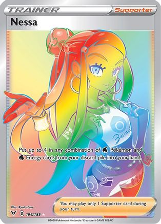 Nessa (Secret) 196/185 - SWSH04 Vivid Voltage Holofoil - Secret Rare