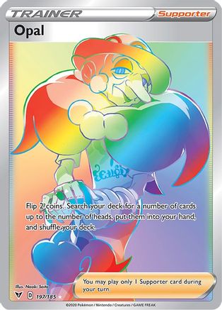 Opal (Secret) 197/185 - SWSH04 Vivid Voltage Holofoil - Secret Rare