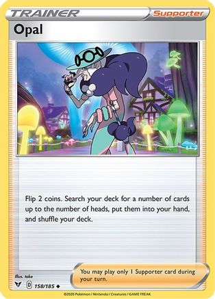 Opal 158/185 - SWSH04 Vivid Voltage Reverse Holofoil - Uncommon