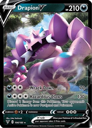 Drapion V 106/185 - SWSH04 Vivid Voltage Holofoil - Ultra Rare