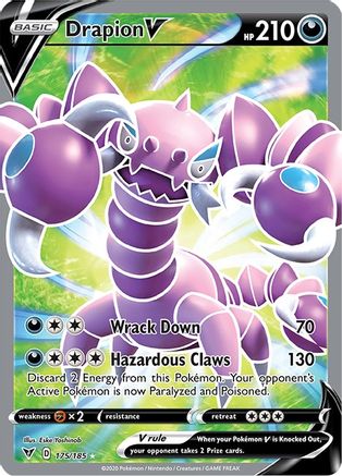 Drapion V (Full Art) 175/185 - SWSH04 Vivid Voltage Holofoil - Ultra Rare