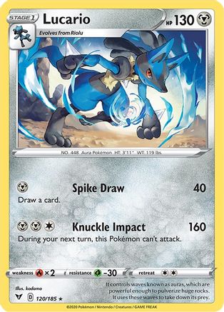 Lucario 120/185 - SWSH04 Vivid Voltage Normal - Rare