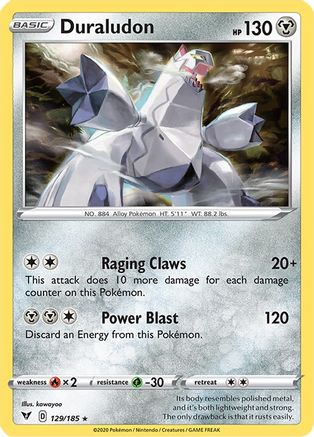 Duraludon 129/185 - SWSH04 Vivid Voltage Holofoil - Holo Rare