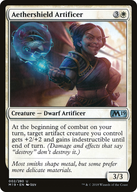 Aethershield Artificer (M19-002) - Core Set 2019 Foil