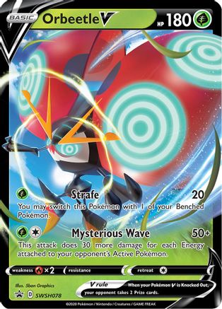 Orbeetle V SWSH078 - SWSH Sword & Shield Promo Cards Holofoil - Promo