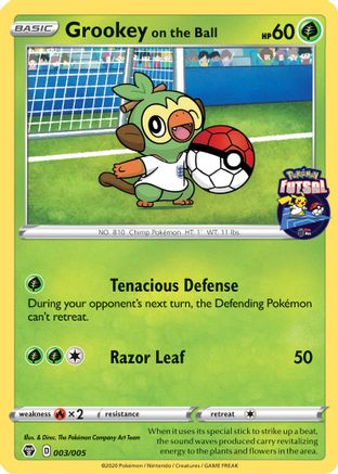 Grookey on the Ball 3/5 - Pokmon Futsal Collection