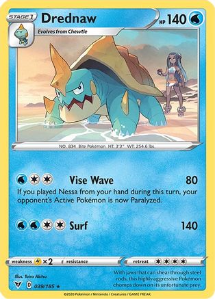 Drednaw 039/185 - Deck Exclusives Holofoil - Holo Rare