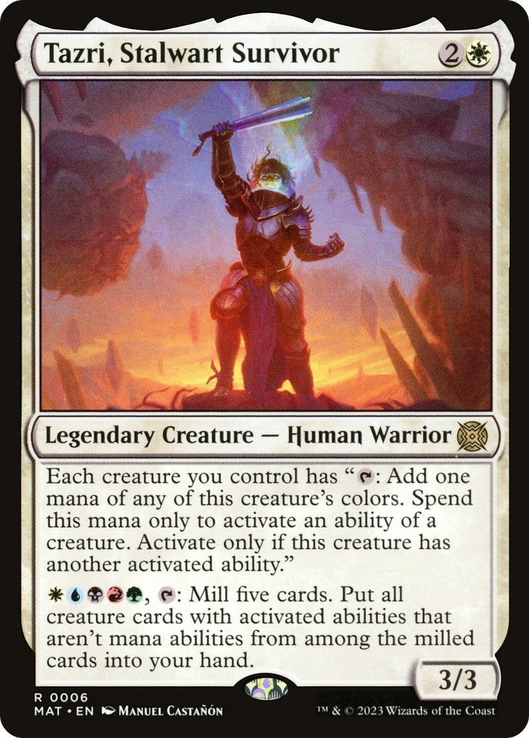 Tazri, Stalwart Survivor (MAT-006) - March of the Machine: The Aftermath Foil