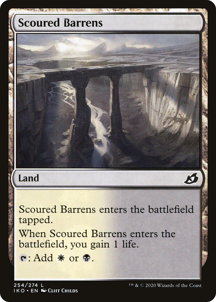 Scoured Barrens (IKO-254) - Ikoria: Lair of Behemoths Foil