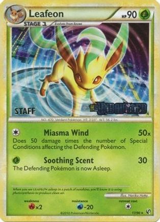 Leafeon - 17/90 (Prerelease) [Staff] 17 - Nintendo Promos Holofoil