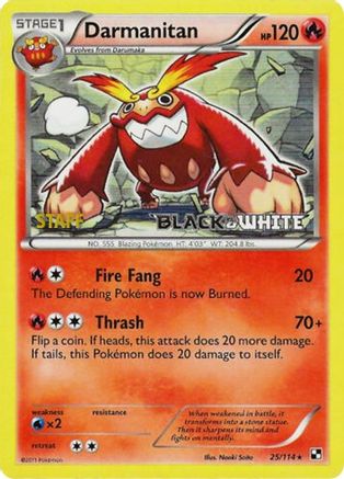 Darmanitan 025/114 - Black and White Promos Holofoil - Promo