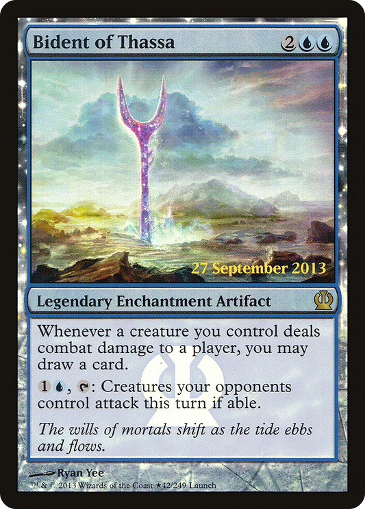 Bident of Thassa (LARP-042) - Theros Promos Foil (Release)