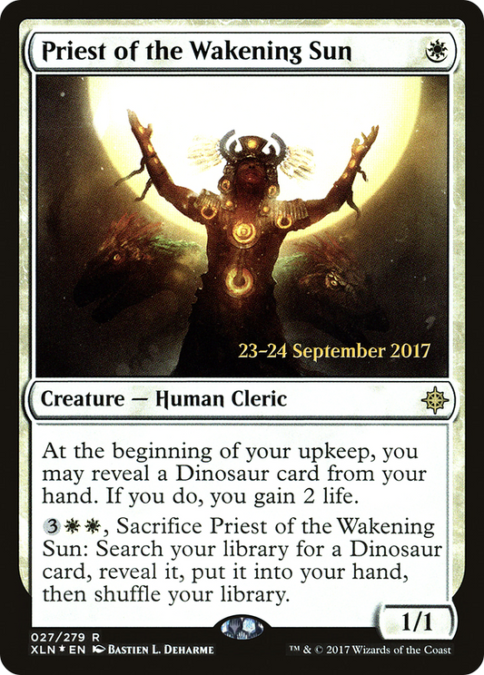 Priest of the Wakening Sun (PXLN-27S) - Ixalan Promos Foil