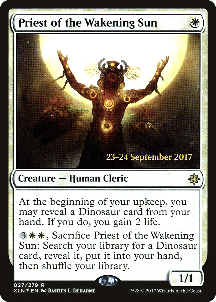 Priest of the Wakening Sun (PRE-27S) - Ixalan Promos (Prerelease) Foil