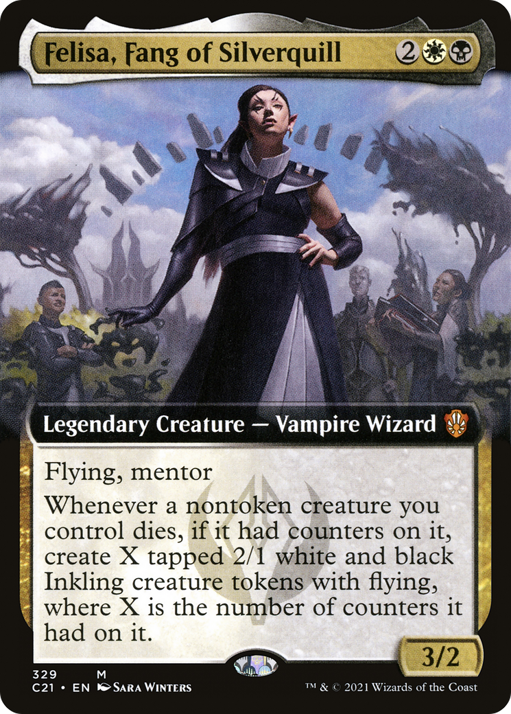 Felisa, Fang of Silverquill (C21-329) - Commander 2021: (Extended Art)