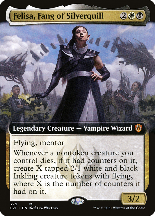 Felisa, Fang of Silverquill (C21-329) - Commander 2021: (Extended Art)