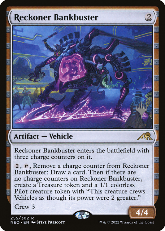 Reckoner Bankbuster (PNEO-255P) - Kamigawa: Neon Dynasty Promos Foil