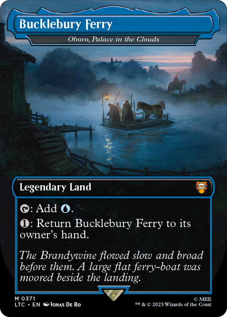 Bucklebury Ferry - Oboro, Palace in the Clouds (LTC-371) - Tales of Middle-earth Commander / Bucklebury Ferry (Borderless) Foil