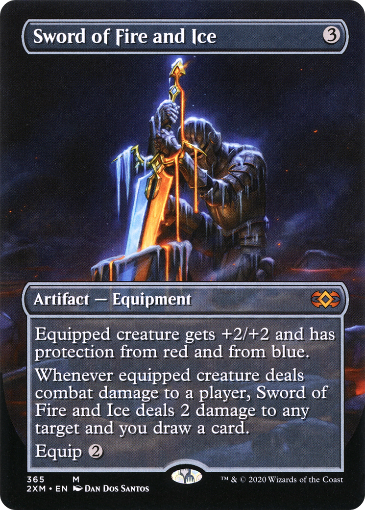 Sword of Fire and Ice  (Borderless)(2XM-365) - Double Masters Foil