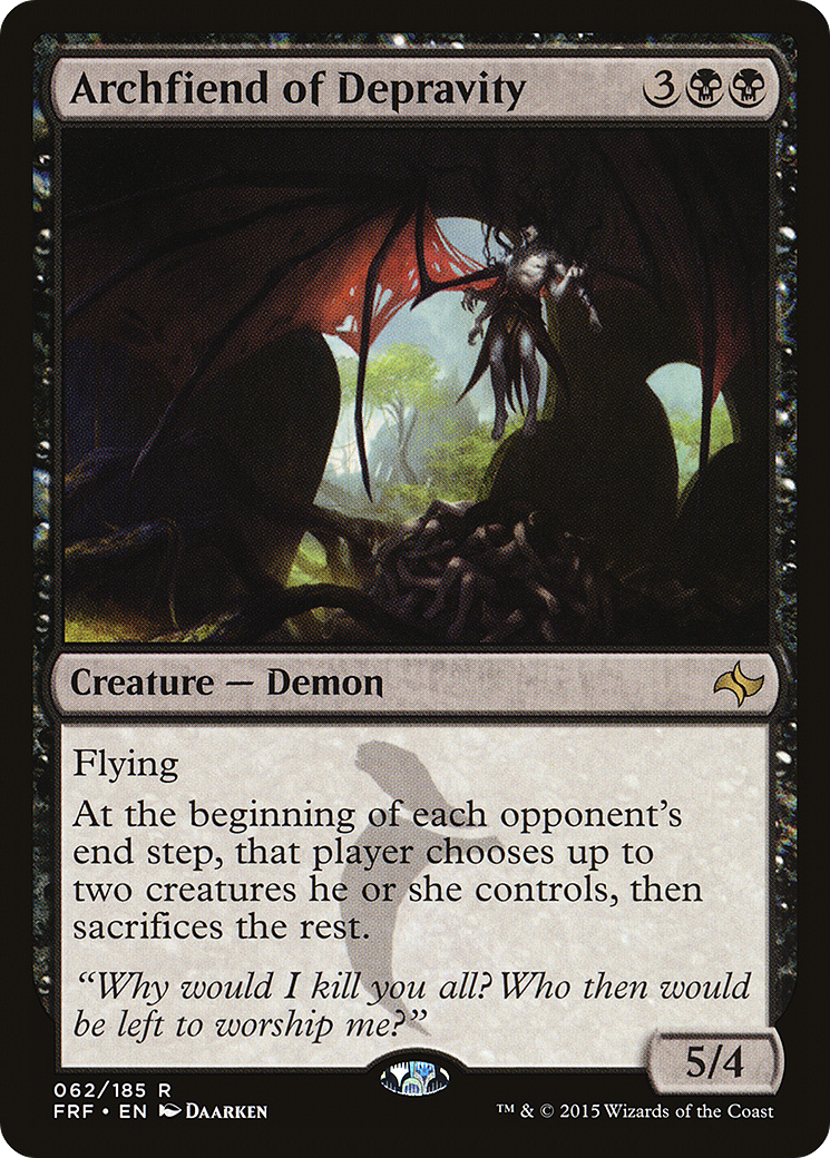 Archfiend of Depravity (FRF-062) - Fate Reforged