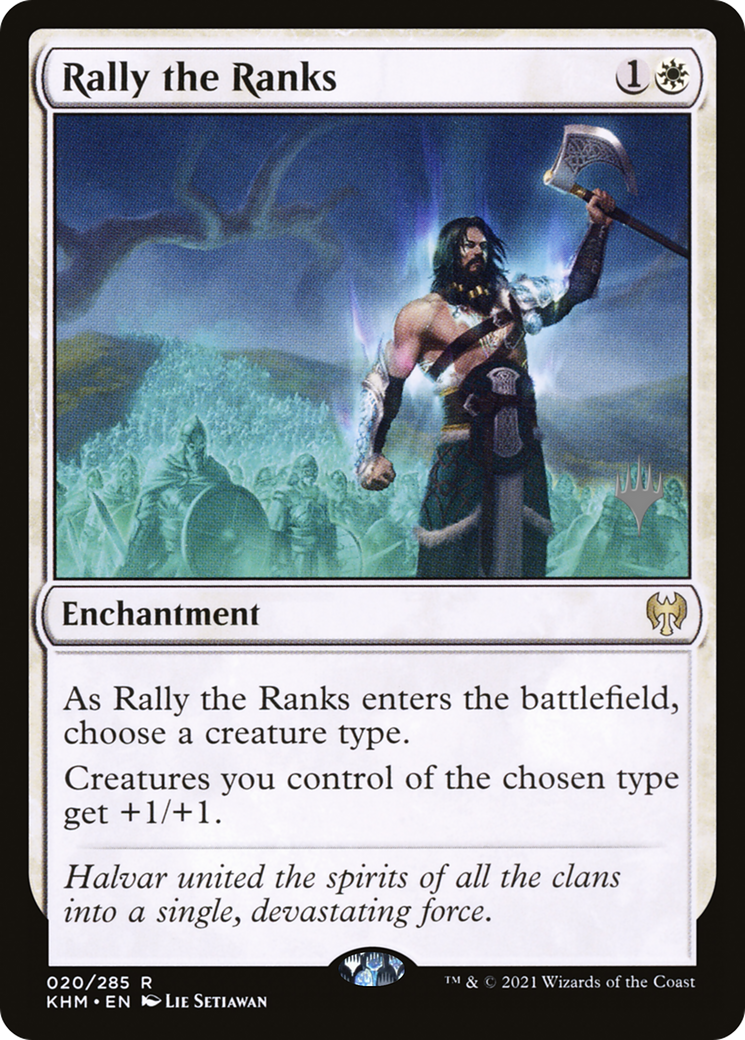 Rally the Ranks (PPKHM-20P) - Kaldheim Promos Foil (Promo Pack)