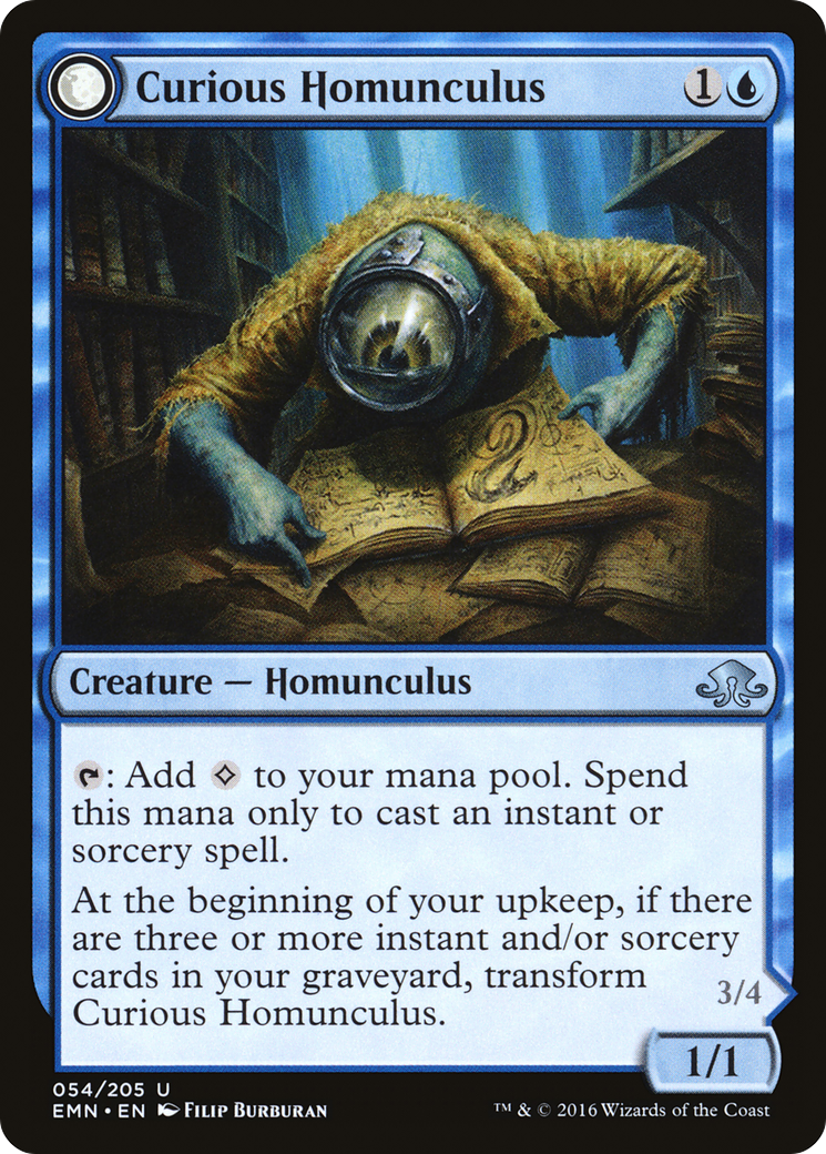 Curious Homunculus // Voracious Reader (EMN-054) - Eldritch Moon: (mooneldrazidfc)