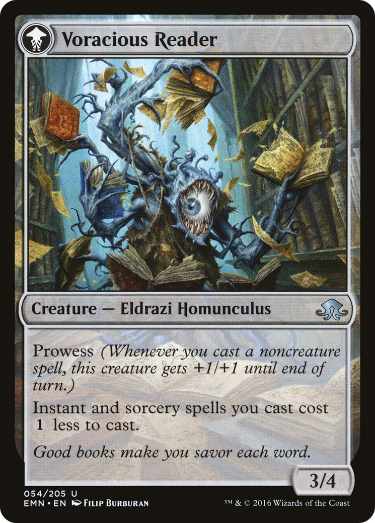 Curious Homunculus // Voracious Reader (EMN-054) - Eldritch Moon: (mooneldrazidfc) Foil