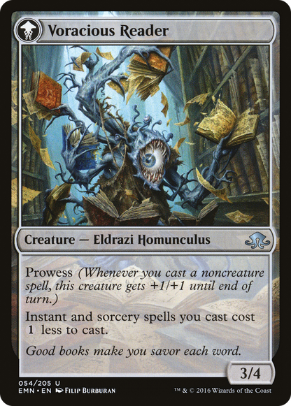 Curious Homunculus // Voracious Reader (EMN-054) - Eldritch Moon: (mooneldrazidfc)