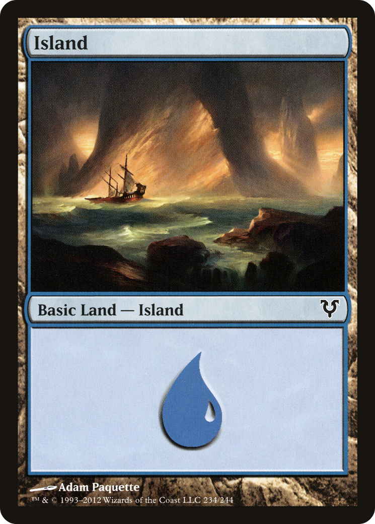 Island (AVR-234) - Avacyn Restored Foil